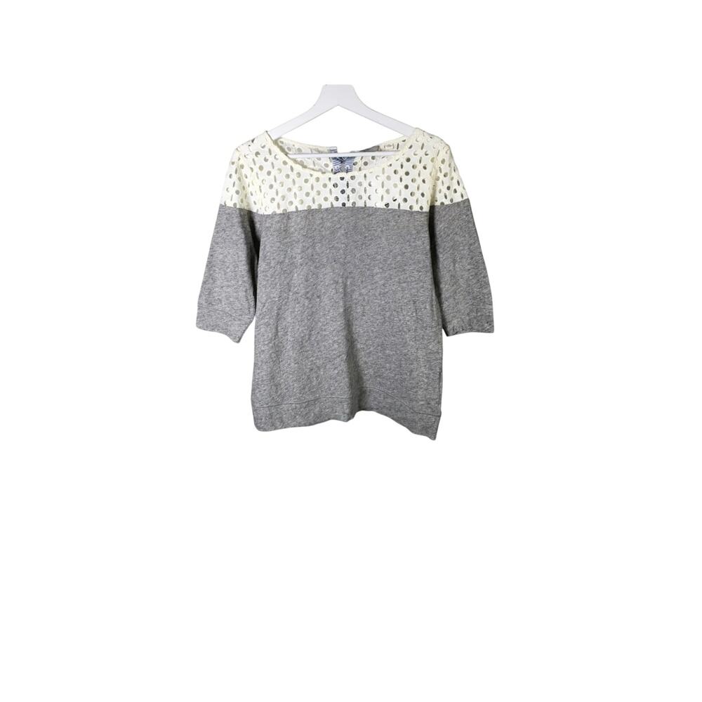 Anthropologie Postmark Top Featuring Eyelet Yoke Size M